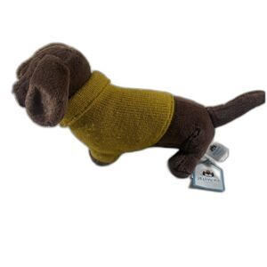 Jellycat Yellow Sweater Sausage Dog Small *retired*
